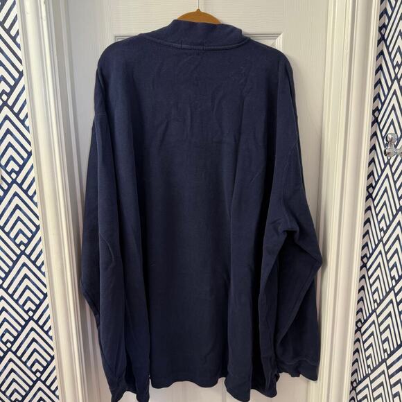 Polo Ralph Lauren Sweater Mens 4XB 4XL Quarter Zip Black Estate Rib Top Pullover - Picture 3 of 3